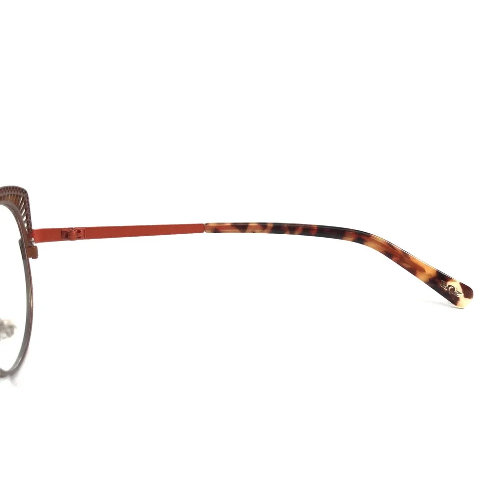 BOZ Eyeglasses Frames ICACOS 9000 Satin Black Brown Orange Cat Eye 48-19-140